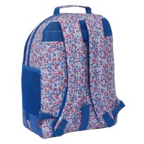 Schulrucksack Nait Nait Flores coimbra azul Blau 32 x 42 x 15 cm