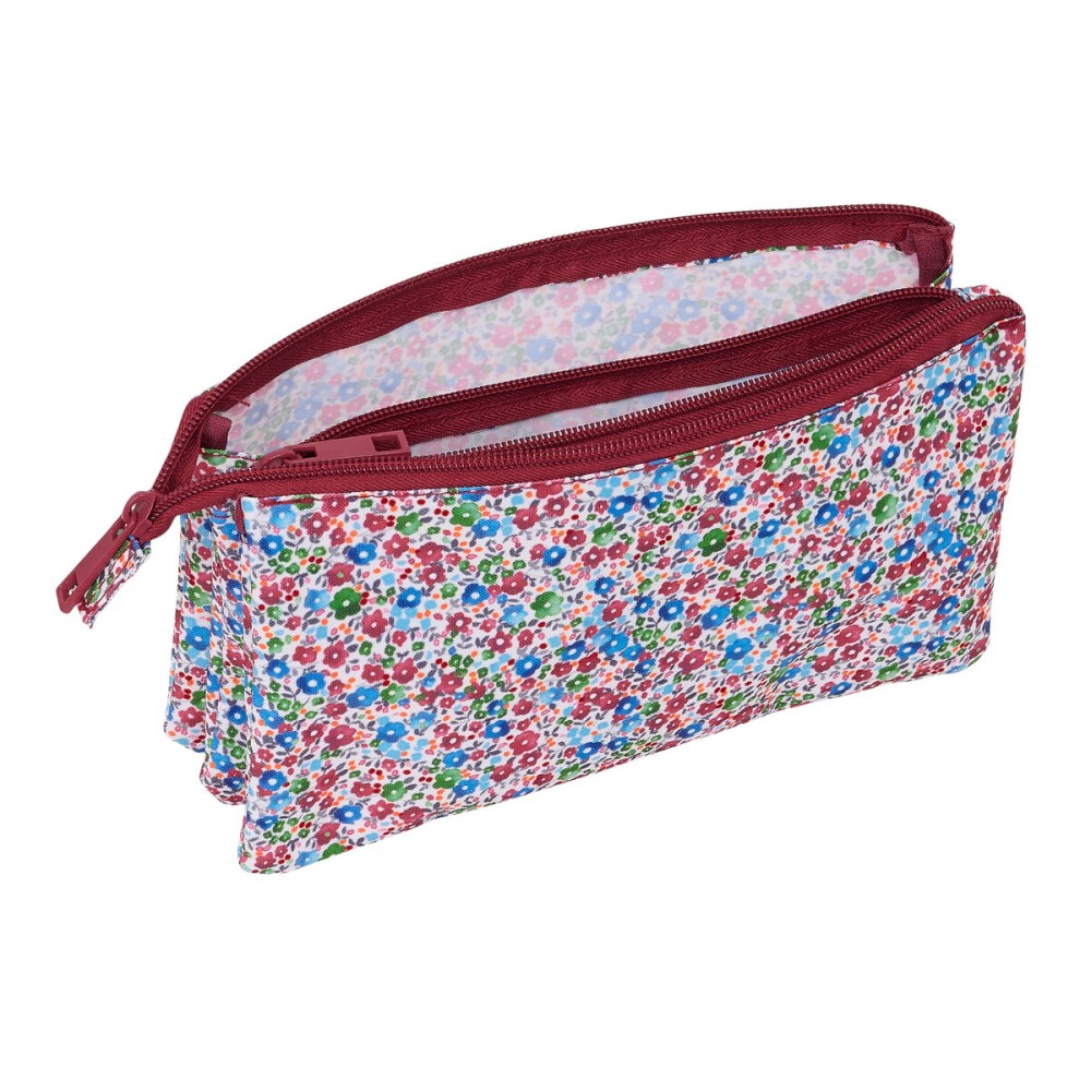 Allzwecktasche Nait Nait Flores coimbra burdeos Burgunderrot 22 x 12 x 3 cm