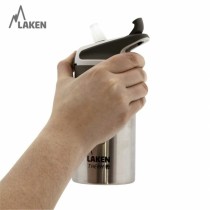 Water bottle Laken Summit Blue 1 L Stainless steel Plastic