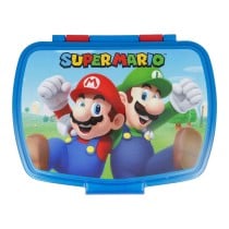 Boîte à Sandwich Super Mario Plastique Rouge Bleu (17 x 5.6 x 13.3 cm)