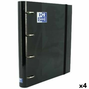 Ringbuch Oxford EuropeanBinder Schwarz A4+ (4 Stück)