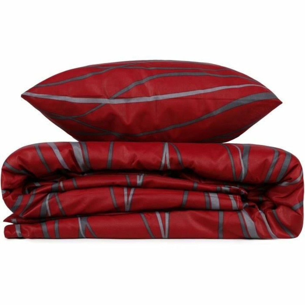 Parure de couette Rouge Lit king size 3 Pièces