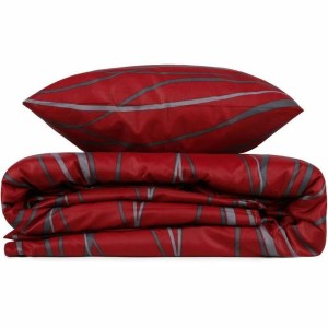 Parure de couette Rouge Lit king size 3 Pièces