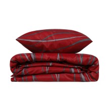 Parure de couette Rouge Lit king size 3 Pièces