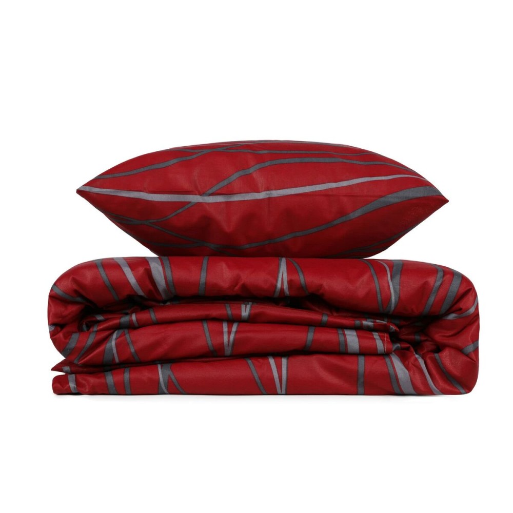 Parure de couette Rouge Lit king size 3 Pièces