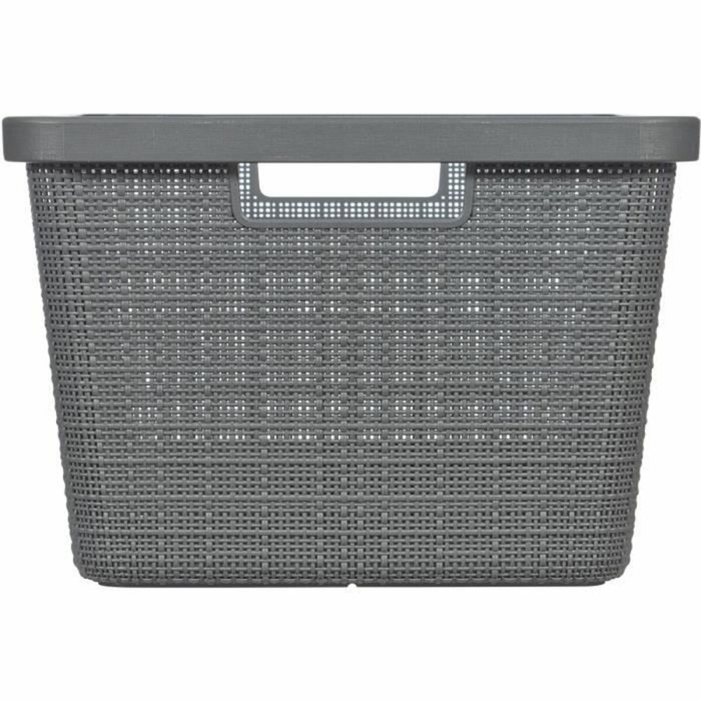 Multi-purpose basket Curver Dark grey Jute Plastic