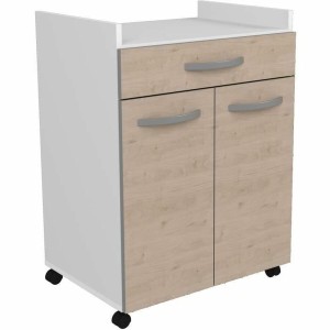 Meuble d'Appoint Oslo Blanc Chêne 60 x 44 x 81 cm
