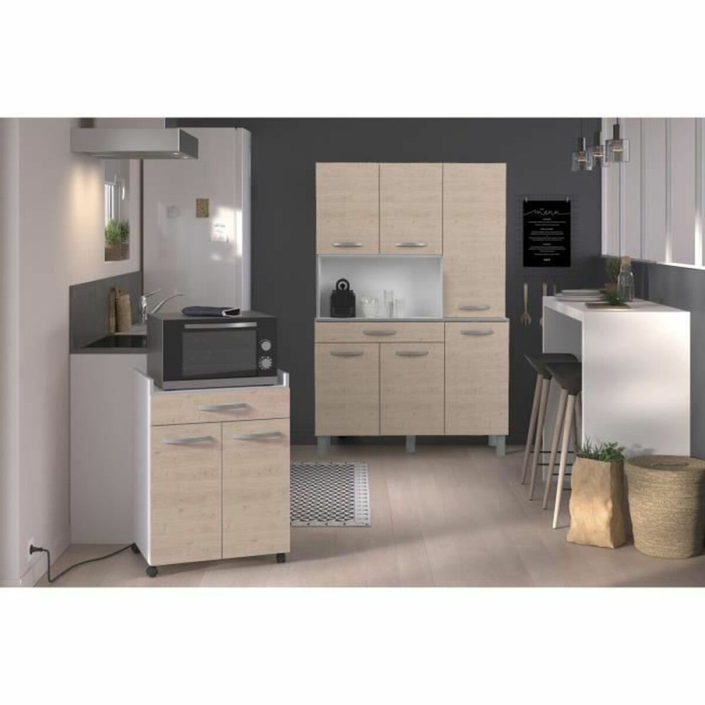 Meuble d'Appoint Oslo Blanc Chêne 60 x 44 x 81 cm