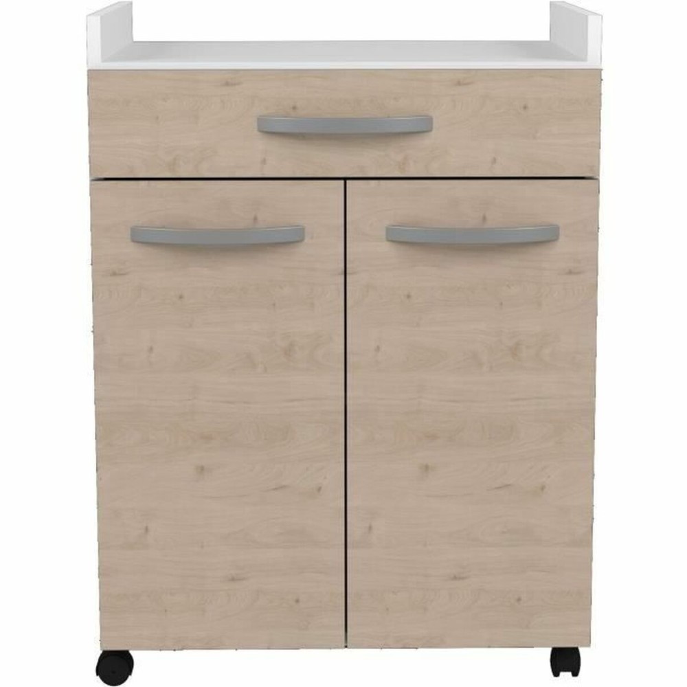 Meuble d'Appoint Oslo Blanc Chêne 60 x 44 x 81 cm
