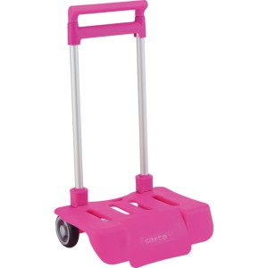 Zusammenklappbarer Rucksack-Trolley Safta Pink 30 x 85 x 23 cm