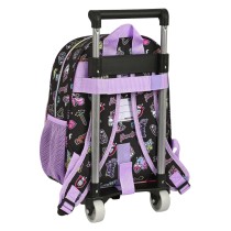 Schulrucksack mit Rädern Monster High Creep Schwarz 28 x 34 x 10 cm