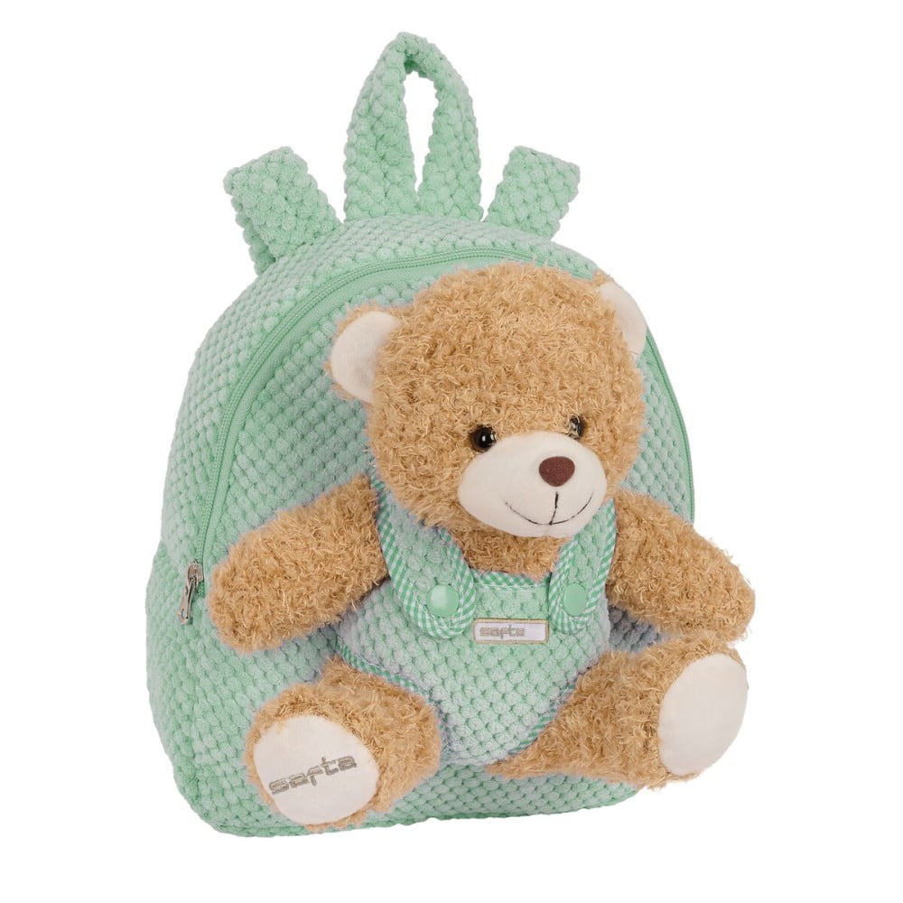 Sac à dos enfant Safta Ours en peluche Turquoise 23 x 27 x 7,5 cm