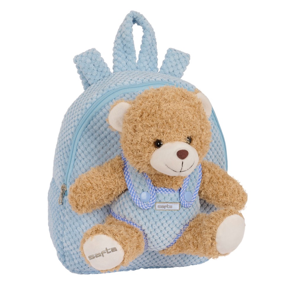 Kinderrucksack Safta Plüschbär Blau 23 x 27 x 7,5 cm