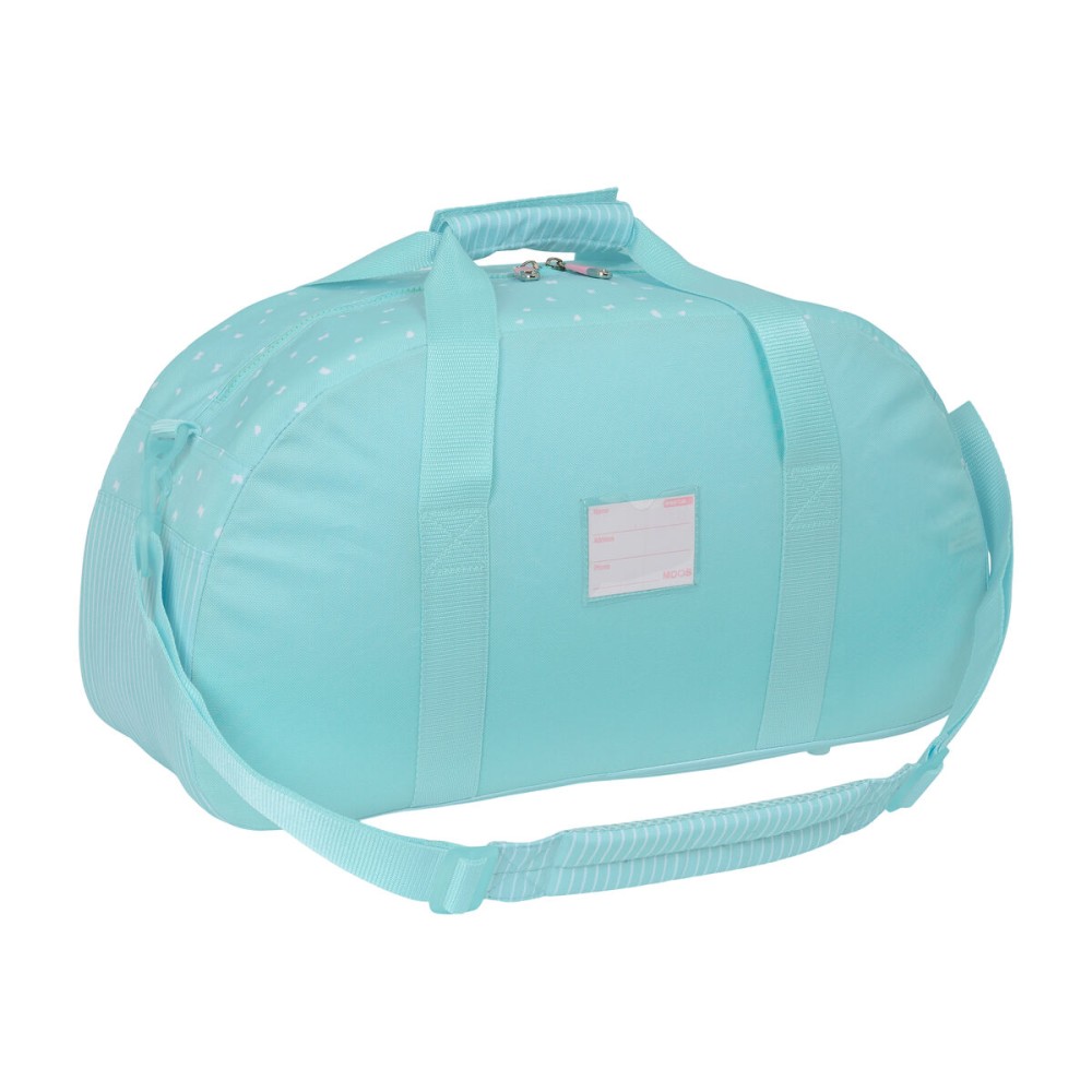 Sports bag Moos Butterflies Light Blue 50 x 26 x 20 cm