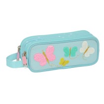 Double Carry-all Moos Butterflies Light Blue 21 x 8 x 6 cm