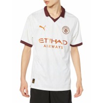 Men's Short-sleeved Football Shirt Puma  Manchester City Away White