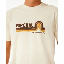 Herren Kurzarm-T-Shirt Rip Curl Surf Revival Mumma Warmes Weiß