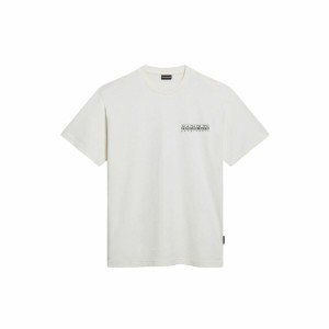 Men’s Short Sleeve T-Shirt Napapijri S-Gouin White