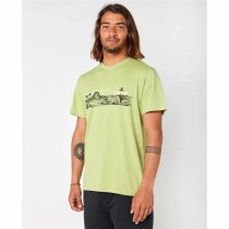 Men’s Short Sleeve T-Shirt Rip Curl Paradise Land Light Green