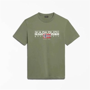 Herren Kurzarm-T-Shirt Napapijri S-Aylmer Olive