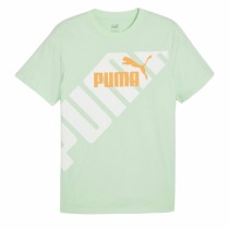 T-shirt à manches courtes homme Puma POWER Graphic  Cyan