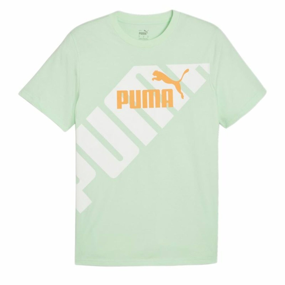 Herren Kurzarm-T-Shirt Puma POWER Graphic  Türkis