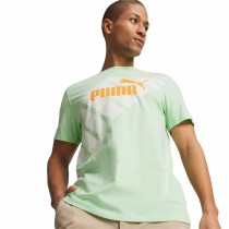 Herren Kurzarm-T-Shirt Puma POWER Graphic  Türkis