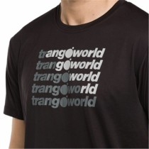 Herren Kurzarm-T-Shirt Trangoworld Arbas Schwarz