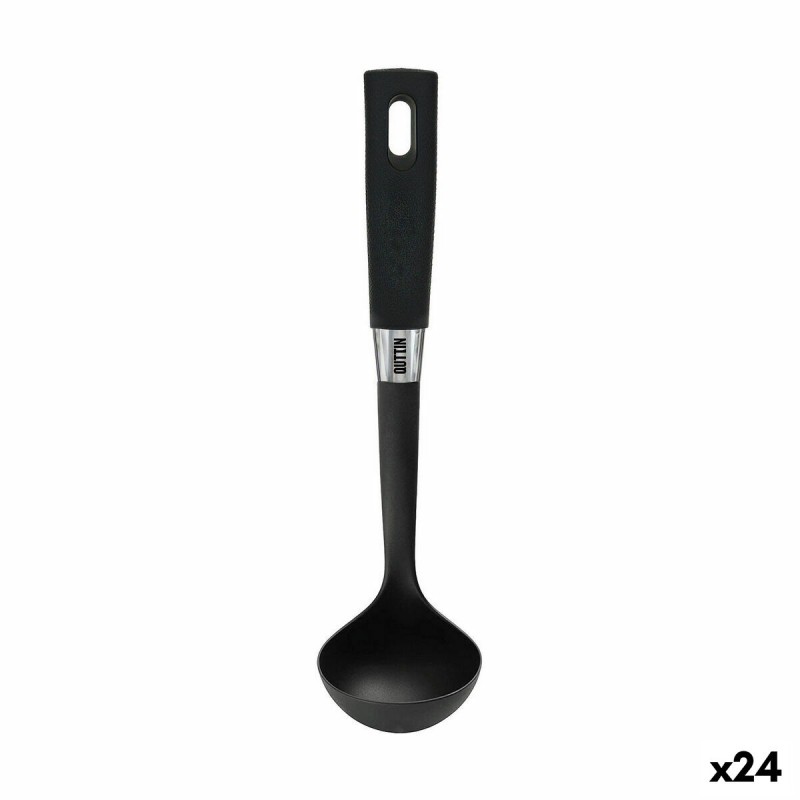 Löffel Quttin Foodie Schwarz Nylon (24 Stück)