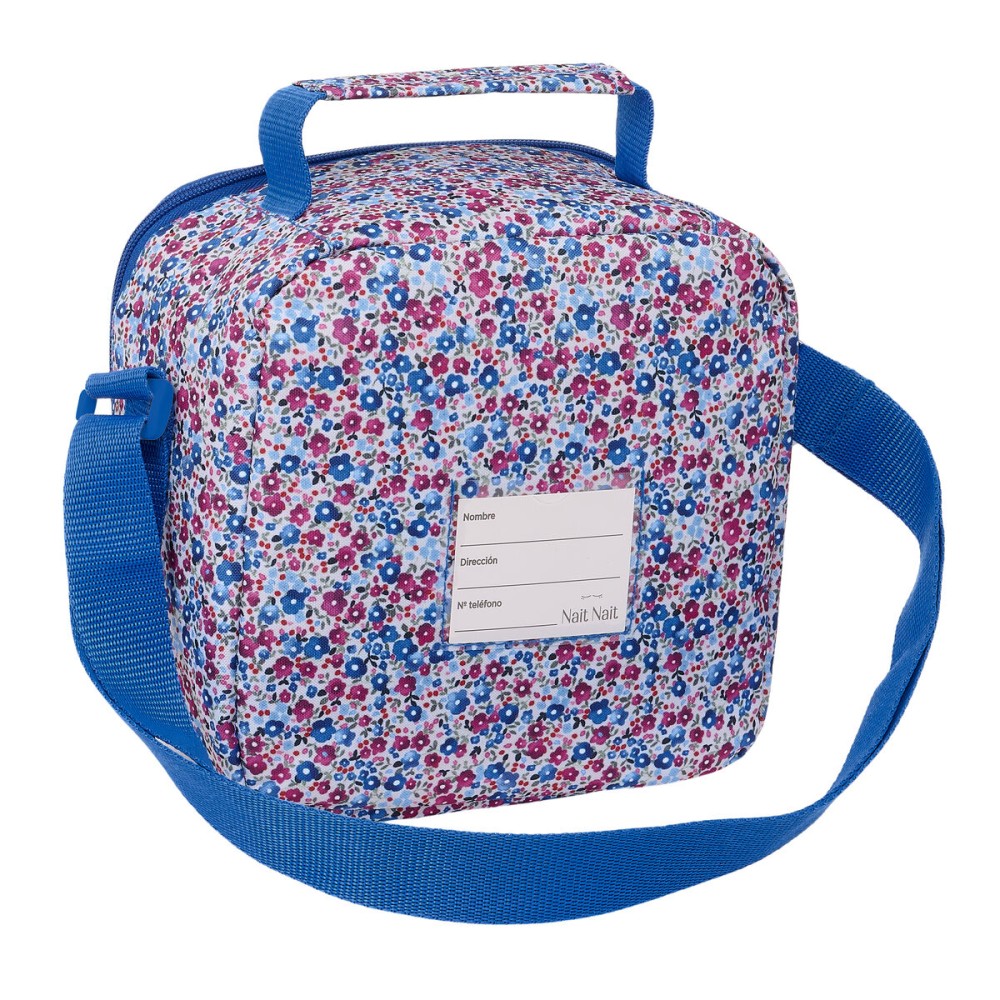 Sac glacière goûter Nait Nait Flores coimbra azul Bleu 20 x 20 x 15 cm