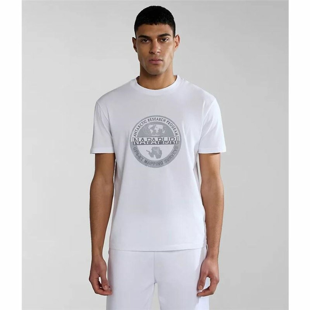 Short-sleeve Sports T-shirt Napapijri S-Bollo Ss 1  White