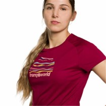 Damen Kurzarm-T-Shirt Trangoworld Trangoworld Sihl Karmesinrot