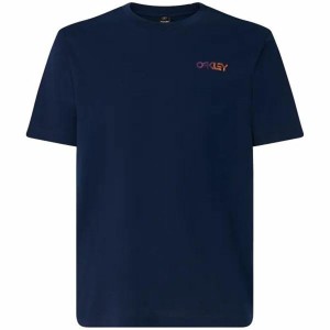 Kurzärmliges Sport T-Shirt Oakley Fingerprint B1B  Blau