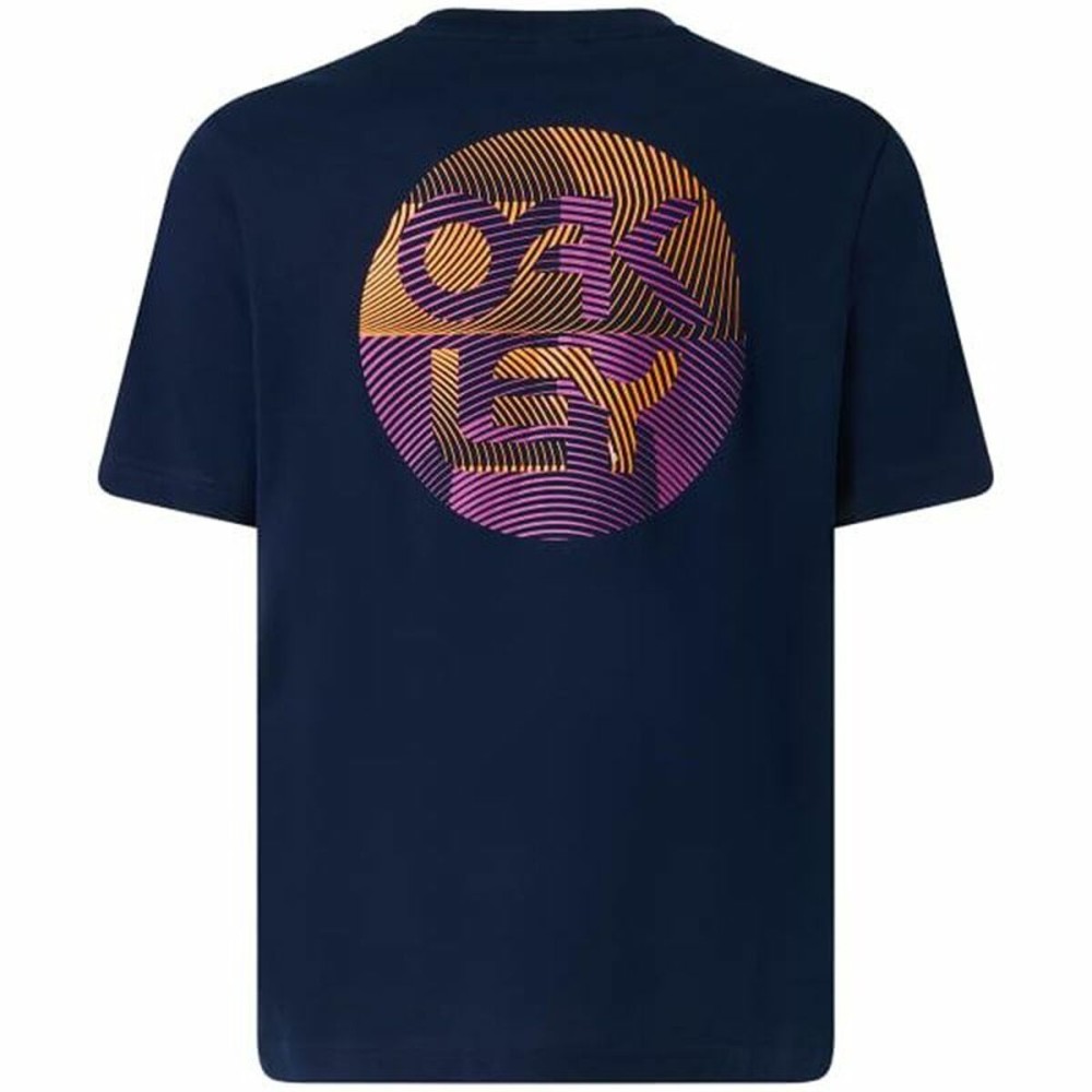 Kurzärmliges Sport T-Shirt Oakley Fingerprint B1B  Blau