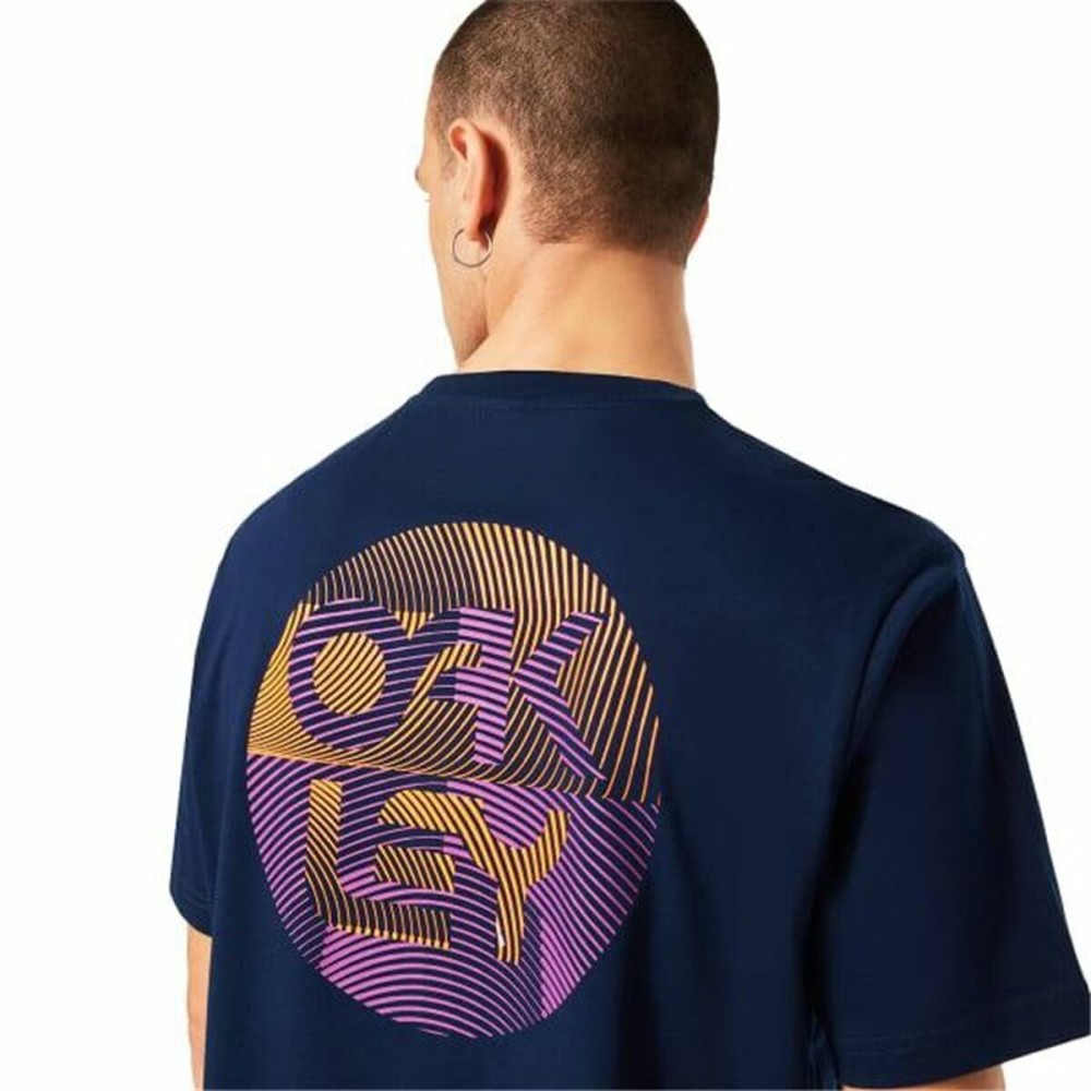 Kurzärmliges Sport T-Shirt Oakley Fingerprint B1B  Blau