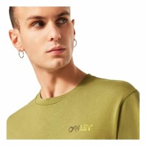 Short-sleeve Sports T-shirt Oakley Fingerprint B1B  Dark green