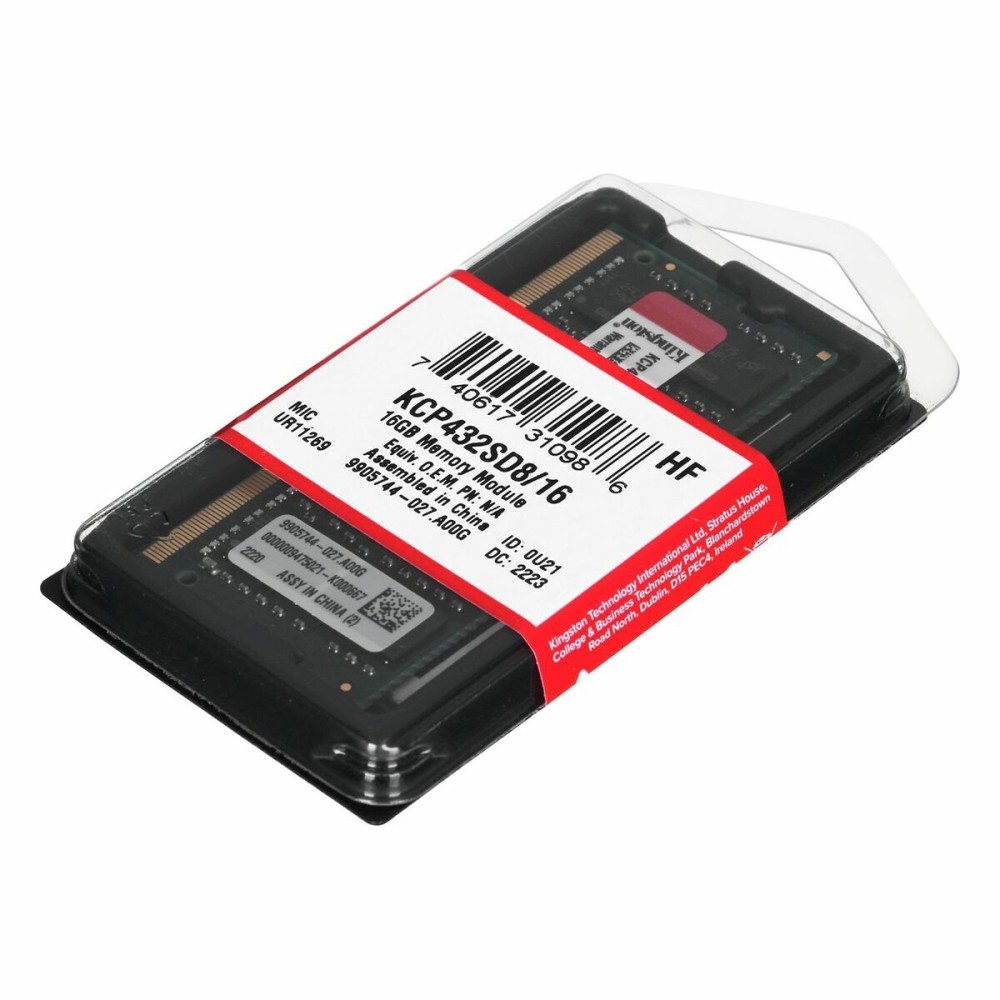 RAM Memory Kingston KCP432SD8/16 16 GB DDR4 3200 MHz CL22