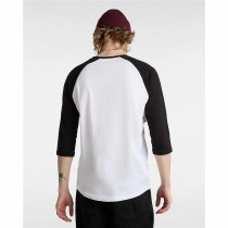 Maillot de Corps de Sport à Manches Coupe Vans Style 76 Raglan Blanc