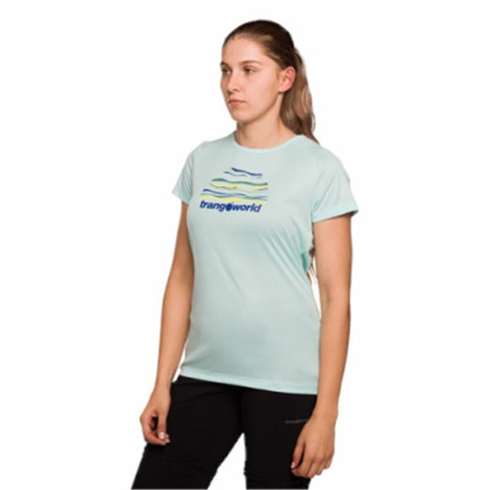 Damen Kurzarm-T-Shirt Trangoworld Trangoworld Sihl Aquamarin