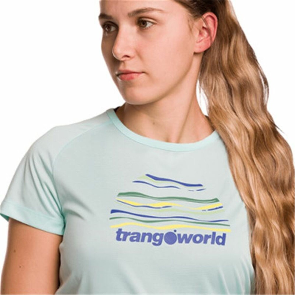 Women’s Short Sleeve T-Shirt Trangoworld Trangoworld Sihl Aquamarine