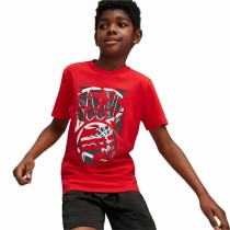 Kurzarm-T-Shirt für Kinder Puma Basketball