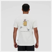 T-shirt à manches courtes homme New Balance Sport Essentials Barrel Blanc