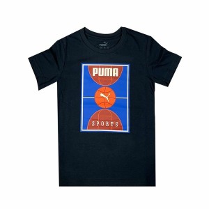 T shirt à manches courtes Enfant Puma Bppo Basket Blank Ba Noir