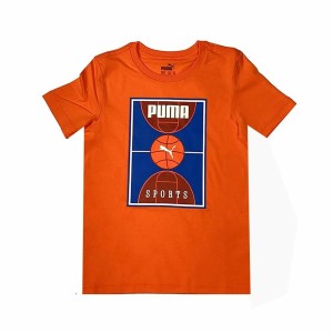 T shirt à manches courtes Enfant Puma Bppo Basket Blank Ba Orange