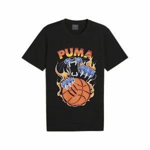 Kurzärmliges Sport T-Shirt Puma TSA 6  Schwarz