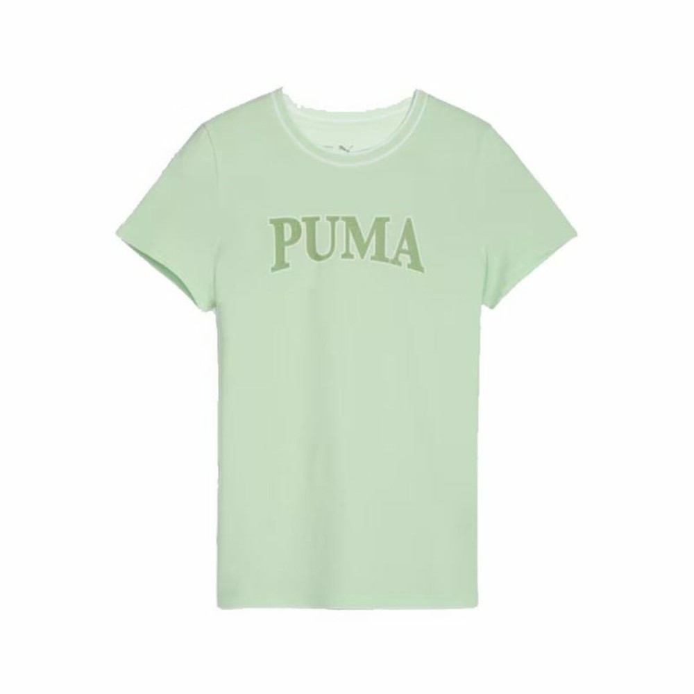 Child's Short Sleeve T-Shirt Puma Squad Lime green