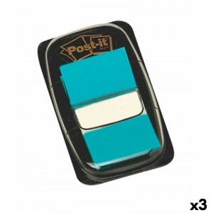 Haftnotizen Post-it Index 25 x 43 mm Blau (3 Stück)