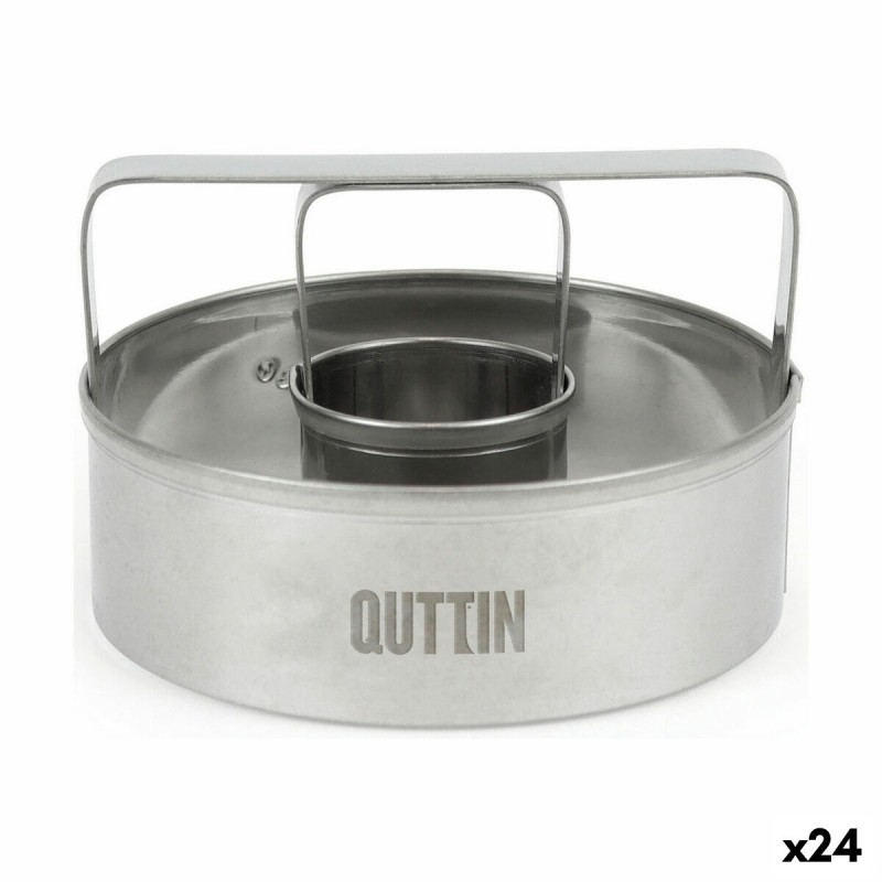 Moule à pâtisserie Quttin 7,5 x 7,5 x 5 cm Acier (24 Unités)