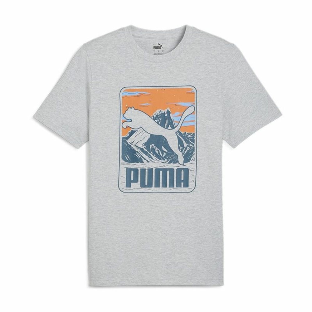 Men’s Short Sleeve T-Shirt Puma GRAPHICS Mountain Grey