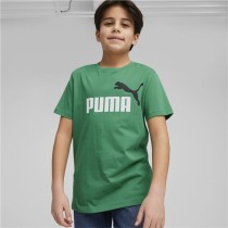 Child's Short Sleeve T-Shirt Puma Essentials+ Olive